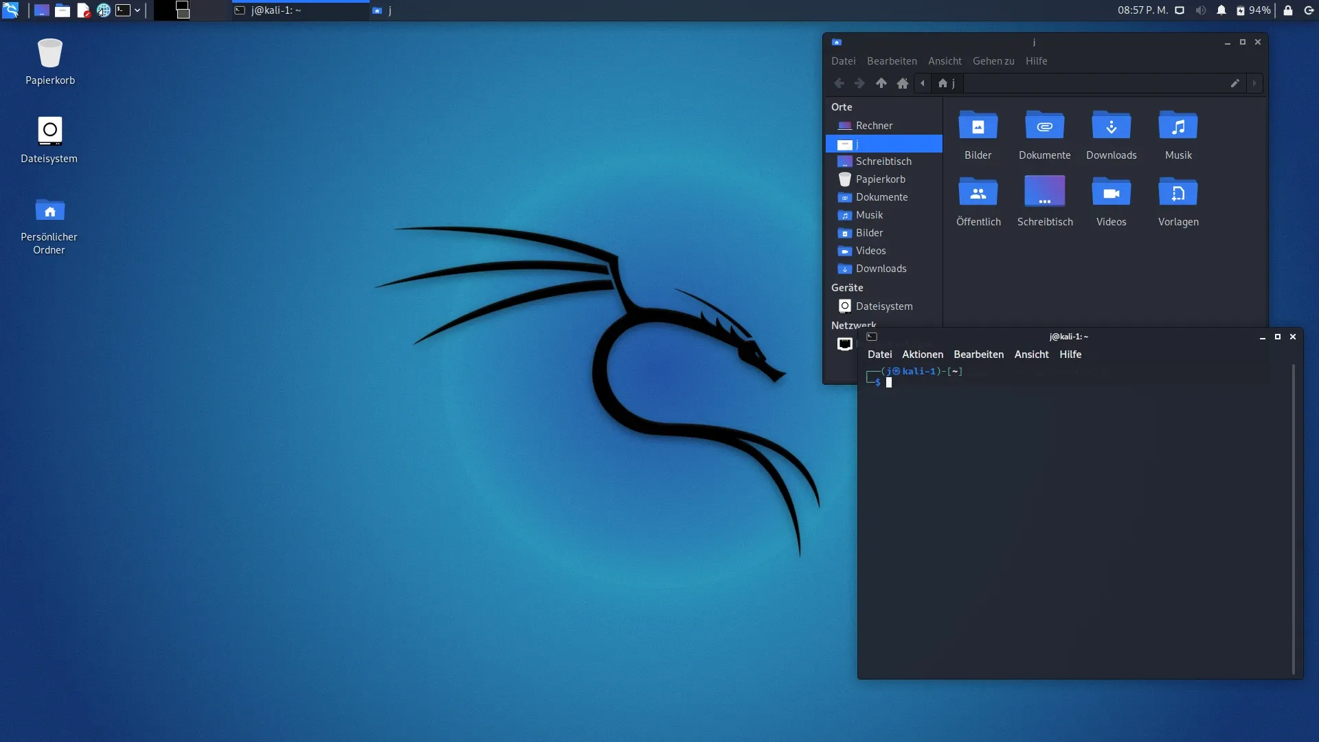 Kali Linux: Kali Linux mit dem Xfce-Desktop