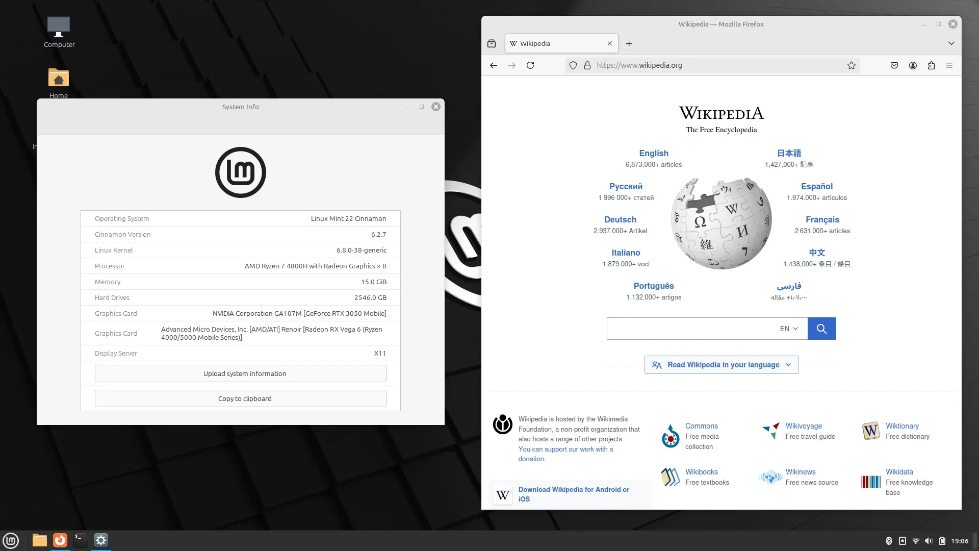 Linux Mint: Linux Mint 22 „Wilma" mit dem Cinnamon-Desktop