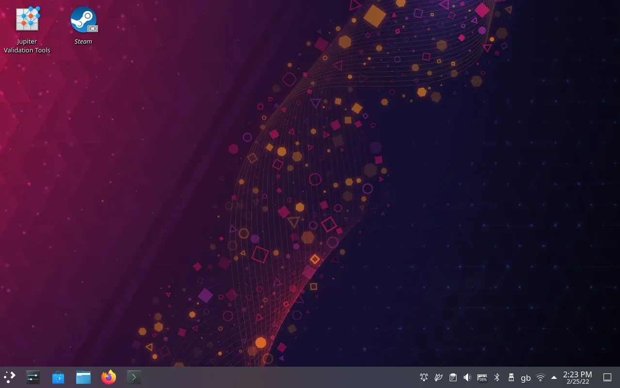 SteamOS: Der Desktop-Modus von SteamOS mit KDE Plasma