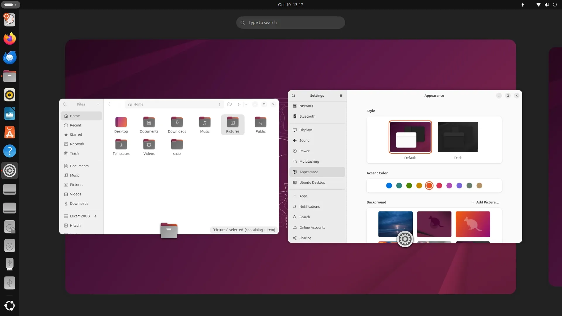 Ubuntu: Die Fensterübersicht zeigt alle offenen Programme